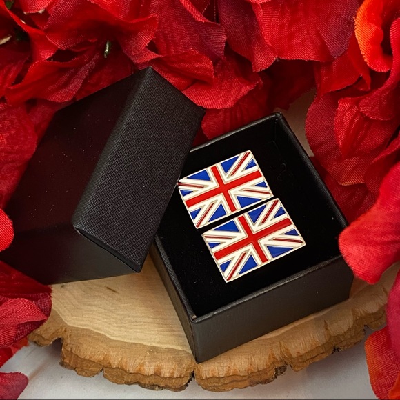 Union Jack United Kingdom Flag Cufflinks - Picture 14 of 16